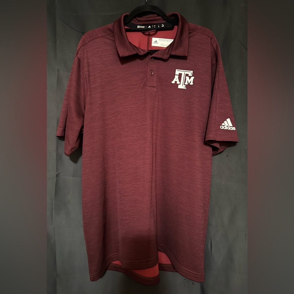 Adidas Texas A&M Aggies GameMode Polo in Maroon - Men’s Size XL